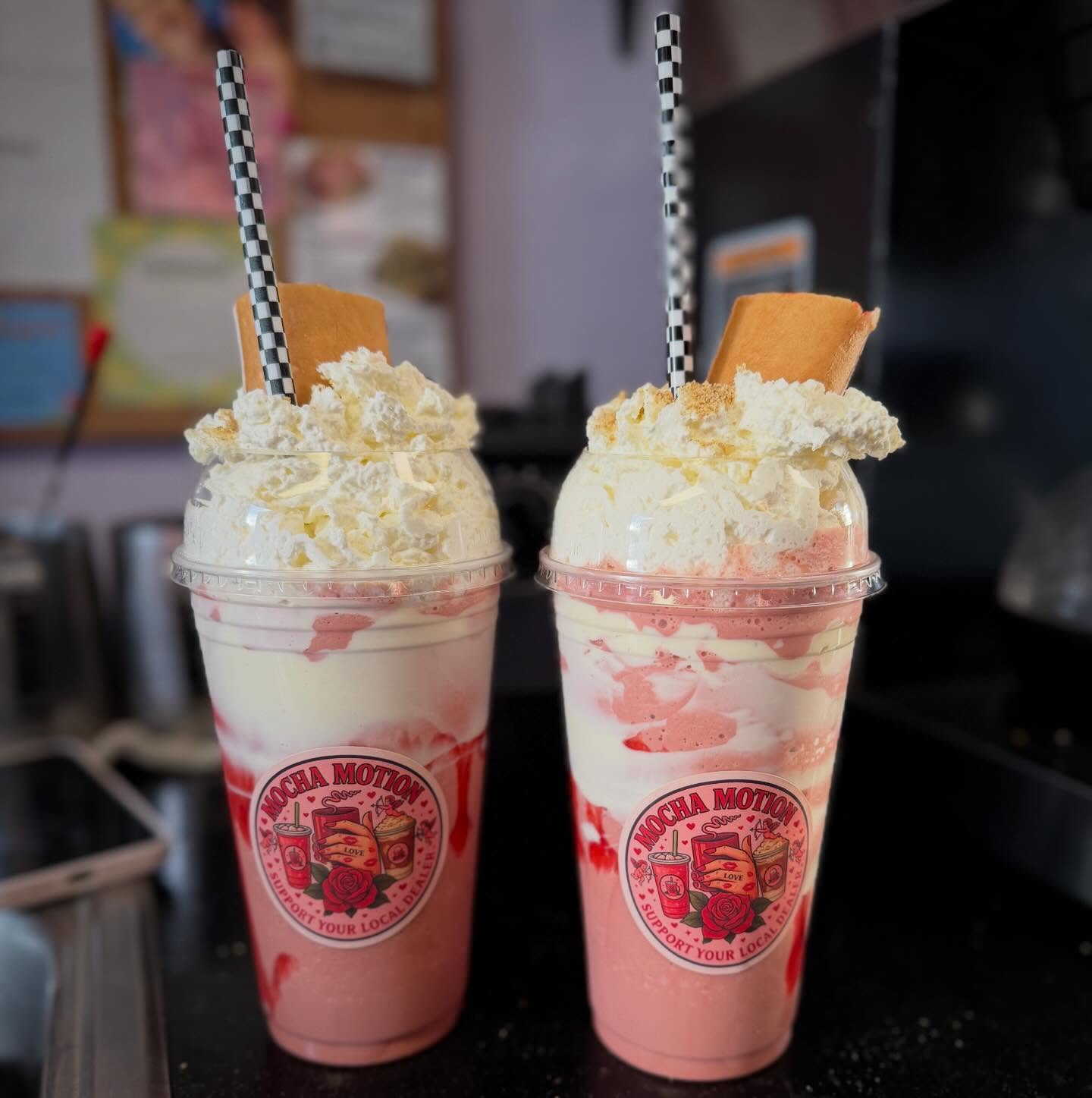 Strawberry cheesecake signature drinks